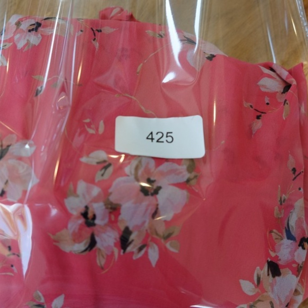 Monique‎ Lhuillier Dress Sz 4 Maxi One Shoulder Boho Floral Summer Wedding Guest - Picture 9 of 9